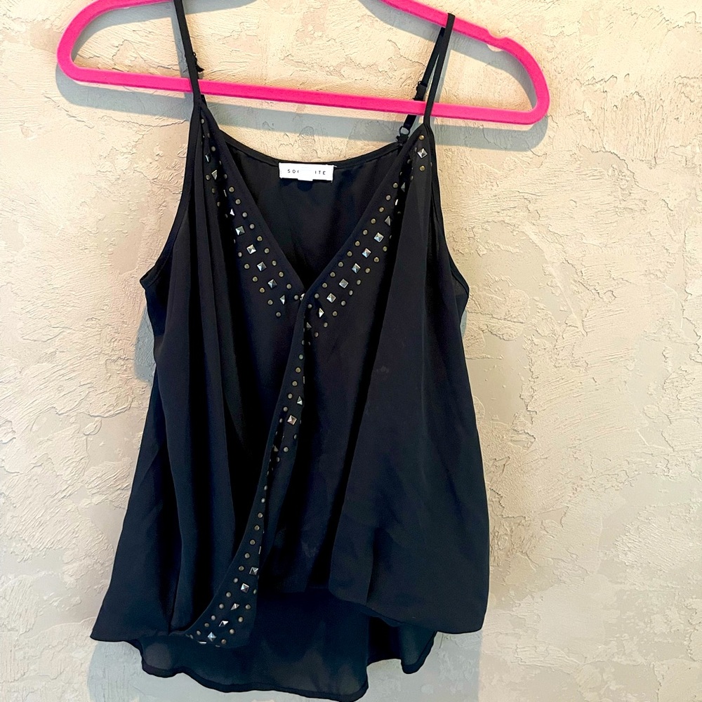 Black evening blouse